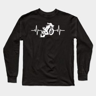 Sport Motorcycle Heartbeat Long Sleeve T-Shirt